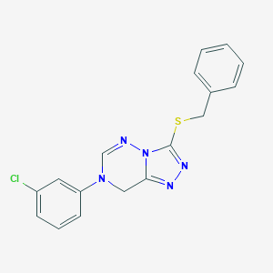 Benzyl 7-(3-chlorophenyl)-7,8-dihydro[1,2,4]triazolo[3,4-f][1,2,4]triazin-3-yl sulfide
