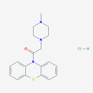 molecular formula C19H22ClN3OS B5028499 2-(4-Methylpiperazin-1-yl)-1-phenothiazin-10-ylethanone;hydrochloride 