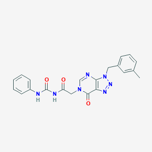 N-{[3-(3-methylbenzyl)-7-oxo-3,7-dihydro-6H-[1,2,3]triazolo[4,5-d]pyrimidin-6-yl]acetyl}-N'-phenylurea