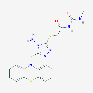 N-({[4-amino-5-(10H-phenothiazin-10-ylmethyl)-4H-1,2,4-triazol-3-yl]sulfanyl}acetyl)-N'-methylurea