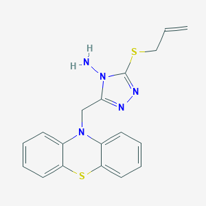 3-(allylsulfanyl)-5-(10H-phenothiazin-10-ylmethyl)-4H-1,2,4-triazol-4-ylamine