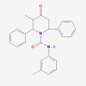 3-methyl-N-(3-methylphenyl)-4-oxo-2,6-diphenyl-1-piperidinecarboxamide