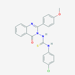 N-(4-chlorophenyl)-N'-(2-(4-methoxyphenyl)-4-oxo-3(4H)-quinazolinyl)thiourea