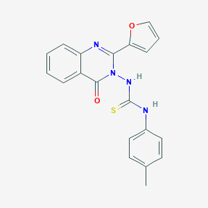 N-(2-(2-furyl)-4-oxo-3(4H)-quinazolinyl)-N'-(4-methylphenyl)thiourea