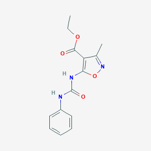 Ethyl 5-[(anilinocarbonyl)amino]-3-methyl-4-isoxazolecarboxylate