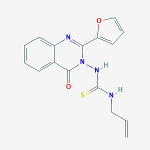 molecular formula C16H14N4O2S B502870 N-allyl-N'-(2-(2-furyl)-4-oxo-3(4H)-quinazolinyl)thiourea 