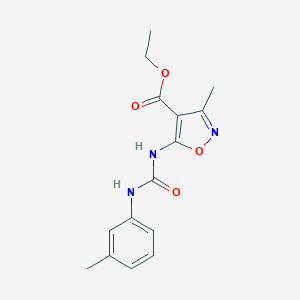 Ethyl 3-methyl-5-[(3-toluidinocarbonyl)amino]-4-isoxazolecarboxylate
