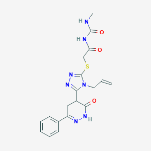 N-({[4-allyl-5-(3-oxo-6-phenyl-2,3,4,5-tetrahydro-4-pyridazinyl)-4H-1,2,4-triazol-3-yl]sulfanyl}acetyl)-N'-methylurea