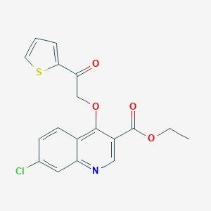 Ethyl 7-chloro-4-[2-oxo-2-(2-thienyl)ethoxy]-3-quinolinecarboxylate