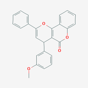 4-(3-methoxyphenyl)-2-phenyl-4H,5H-pyrano[3,2-c]chromen-5-one