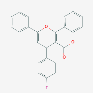 4-(4-fluorophenyl)-2-phenyl-4H,5H-pyrano[3,2-c]chromen-5-one