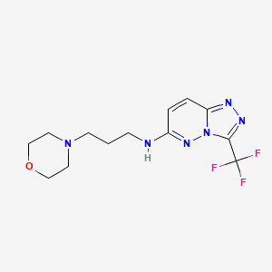 molecular formula C13H17F3N6O B5028996 C13H17F3N6O 