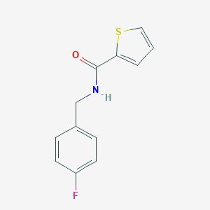 molecular formula C12H10FNOS B502930 N-[(4-fluorophenyl)methyl]thiophene-2-carboxamide CAS No. 331434-74-3
