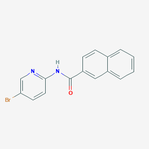 molecular formula C16H11BrN2O B502933 N-(5-bromopyridin-2-yl)naphthalene-2-carboxamide 