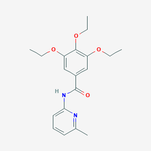 3,4,5-triethoxy-N-(6-methylpyridin-2-yl)benzamide