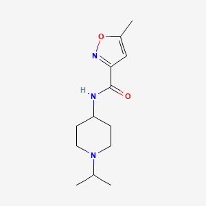 molecular formula C13H21N3O2 B5029373 N-(1-ISOPROPYL-4-PIPERIDYL)-5-METHYL-3-ISOXAZOLECARBOXAMIDE 