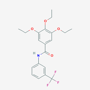 3,4,5-triethoxy-N-[3-(trifluoromethyl)phenyl]benzamide