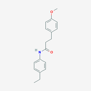 molecular formula C18H21NO2 B502943 N-(4-ethylphenyl)-3-(4-methoxyphenyl)propanamide 