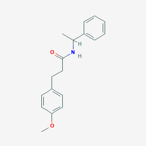 3-(4-methoxyphenyl)-N-(1-phenylethyl)propanamide