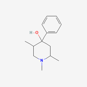 molecular formula C14H21NO B5029569 1,2,5-Trimethyl-4-phenylpiperidin-4-ol CAS No. 562-11-8