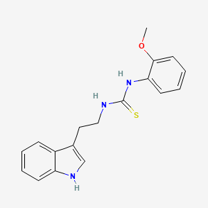 molecular formula C18H19N3OS B5029591 3-[2-(1H-INDOL-3-YL)ETHYL]-1-(2-METHOXYPHENYL)THIOUREA 