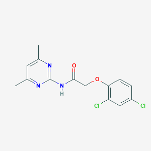 molecular formula C14H13Cl2N3O2 B502962 2-(2,4-dichlorophenoxy)-N-(4,6-dimethylpyrimidin-2-yl)acetamide 
