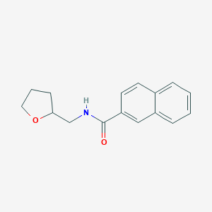 molecular formula C16H17NO2 B502970 N-(tetrahydro-2-furanylmethyl)-2-naphthamide 