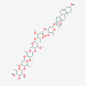 molecular formula C63H104O23 B050298 Periplocoside F CAS No. 119902-17-9
