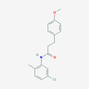 molecular formula C17H18ClNO2 B502982 N-(5-chloro-2-methylphenyl)-3-(4-methoxyphenyl)propanamide 