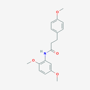 molecular formula C18H21NO4 B502983 N-(2,5-dimethoxyphenyl)-3-(4-methoxyphenyl)propanamide 