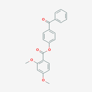 molecular formula C22H18O5 B502984 4-Benzoylphenyl 2,4-dimethoxybenzoate 