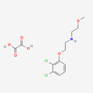molecular formula C13H17Cl2NO6 B5029843 N-[2-(2,3-dichlorophenoxy)ethyl]-2-methoxyethanamine;oxalic acid 