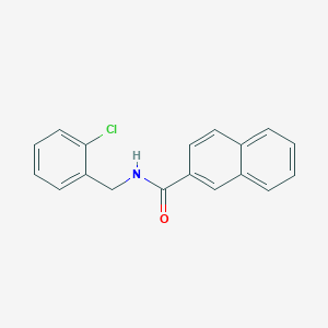 molecular formula C18H14ClNO B502990 N-(2-chlorobenzyl)-2-naphthamide 