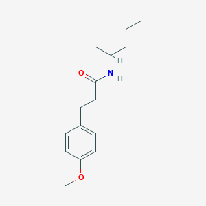 molecular formula C15H23NO2 B502993 3-(4-methoxyphenyl)-N-(1-methylbutyl)propanamide 