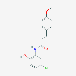 molecular formula C16H16ClNO3 B502995 N-(5-chloro-2-hydroxyphenyl)-3-(4-methoxyphenyl)propanamide 