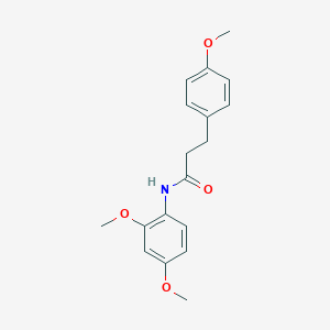 molecular formula C18H21NO4 B502996 N-(2,4-dimethoxyphenyl)-3-(4-methoxyphenyl)propanamide 