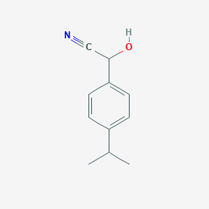 molecular formula C11H13NO B050300 2-Hydroxy-2-(4-isopropylphenyl)acetonitrile CAS No. 91132-18-2
