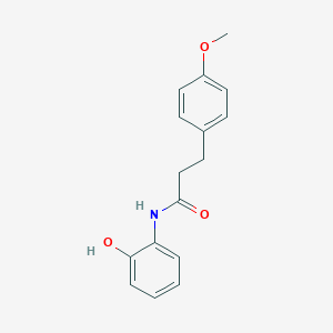 molecular formula C16H17NO3 B503000 N-(2-hydroxyphenyl)-3-(4-methoxyphenyl)propanamide CAS No. 895922-73-3