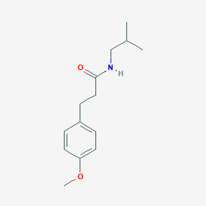 molecular formula C14H21NO2 B503001 3-(4-methoxyphenyl)-N-(2-methylpropyl)propanamide 