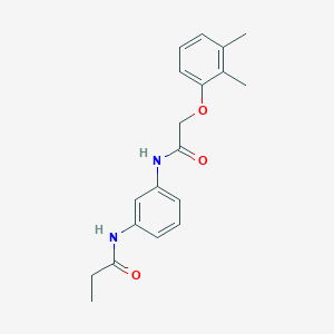 molecular formula C19H22N2O3 B5030028 N-(3-{[(2,3-dimethylphenoxy)acetyl]amino}phenyl)propanamide 