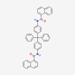 molecular formula C47H34N2O2 B5030062 N-(4-{[4-(NAPHTHALENE-1-AMIDO)PHENYL]DIPHENYLMETHYL}PHENYL)NAPHTHALENE-1-CARBOXAMIDE 