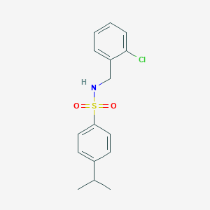 molecular formula C16H18ClNO2S B503008 N-(2-chlorobenzyl)-4-isopropylbenzenesulfonamide 