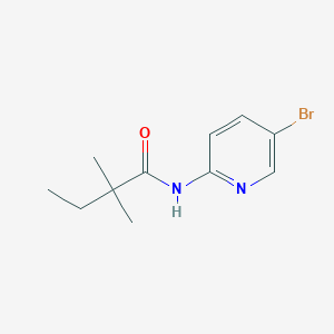 molecular formula C11H15BrN2O B503012 N-(5-bromo-2-pyridinyl)-2,2-dimethylbutanamide 