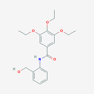 molecular formula C20H25NO5 B503013 3,4,5-triethoxy-N-[2-(hydroxymethyl)phenyl]benzamide 