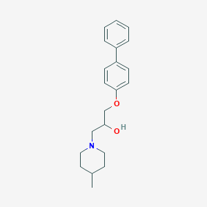 molecular formula C21H27NO2 B503022 1-(4-Methylpiperidyl)-3-(4-phenylphenoxy)propan-2-ol CAS No. 61485-61-8