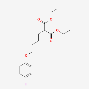 molecular formula C17H23IO5 B5030220 Diethyl 2-[4-(4-iodophenoxy)butyl]propanedioate 