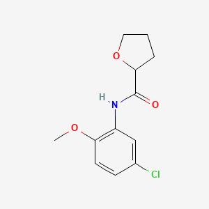 molecular formula C12H14ClNO3 B5030228 N-(5-chloro-2-methoxyphenyl)oxolane-2-carboxamide 
