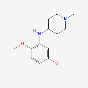molecular formula C14H22N2O2 B5030332 N-(2,5-dimethoxyphenyl)-1-methylpiperidin-4-amine 