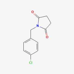 molecular formula C11H10ClNO2 B5030414 1-(4-Chlorobenzyl)pyrrolidine-2,5-dione CAS No. 91349-11-0