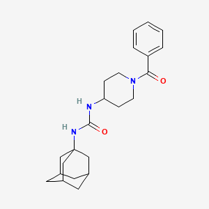 molecular formula C23H31N3O2 B5030616 N-1-adamantyl-N'-(1-benzoylpiperidin-4-yl)urea 